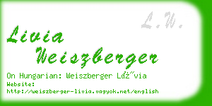 livia weiszberger business card